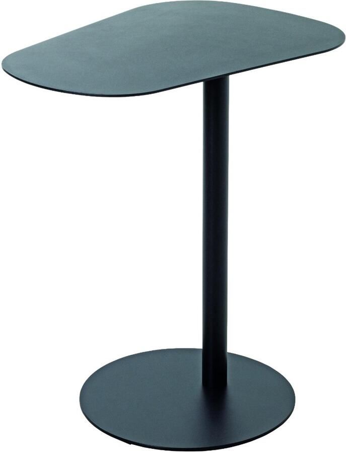 HK-Shop Tafel – Bijzettafel met Stalen Buizen – Massief Staal en Zwart Gepoedercoat – Industrieel Design – 53 cm Breed – 38 cm Diep – 60 cm Hoog – Robuust en Stijlvol Metaal