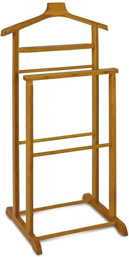 Dressboy – Bamboehout naturel gelakt – Kledingstandaard met kledinghouder – 48 cm breed 36 cm diep 97 cm hoog - Foto 2