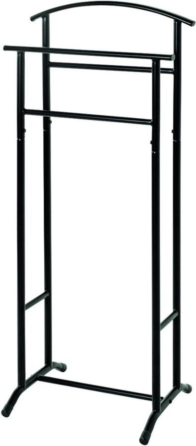 HK-Shop Dressboy – kledingstandaard van zwart gepoedercoat staal – modern design – extra stevig – 48 cm breed – ruimtebesparend – 107 cm hoog