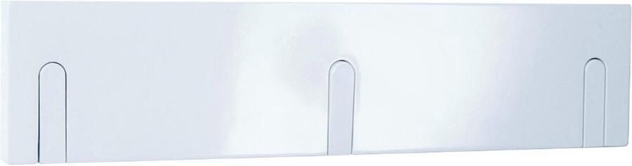 HK-Shop Kapstok – Wandkapstok van MDF hoogglans wit – Drie massief houten kledinghaken – Modern design – Compact 44 cm breed