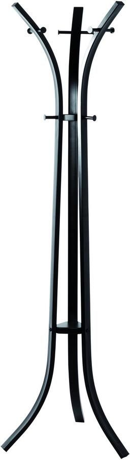 HK-Shop Kapstok – staande kapstok met 9 zwarte metalen haken – zwarte stalen buis – industrieel design – 177 cm hoog – diameter 45 cm