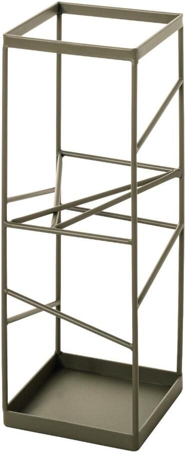 HK-Shop Paraplubak – Stalen Buis – Frisse Groene Kleur – Duurzaam Metaal – Compact Formaat 17x17x49 cm – Modern en Ruimtebesparend Design