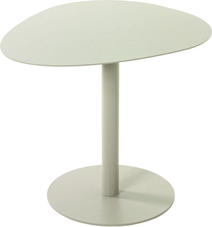 HK-Shop Tafel – stijlvolle bijzettafel in kasjmiergrijs – volledig metalen design – stevige gepoedercoate afwerking – compact formaat 51x41x42 cm