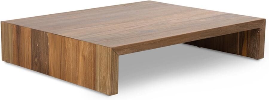 HKliving Wooden plateau – natural teak – M
