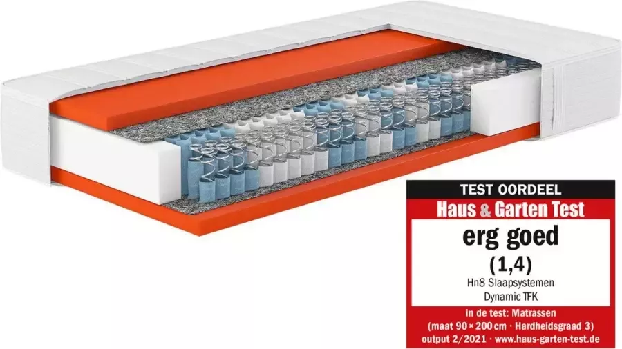 HN8 100*200 DYNAMIC TFK H3 POCKETVIERING MATRAS 7 ZONES