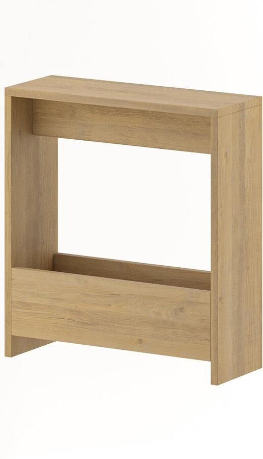 Hocus Picus Bijzettafel met Tijdschriftenrek voor Woonkamer en Kantoor – Meerdere Kleuropties – 55 x 20 x 60 cm (Eiken)