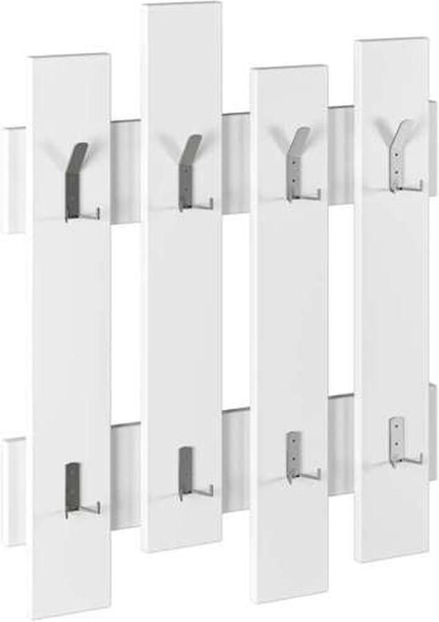 Hocus Picus Hocuspicus Moderne Wandkapstok met 8 Haken – 81x64 cm – Eenvoudig maar Stijlvol Ontwerp – Verschillende Kleuropties – (Wit)