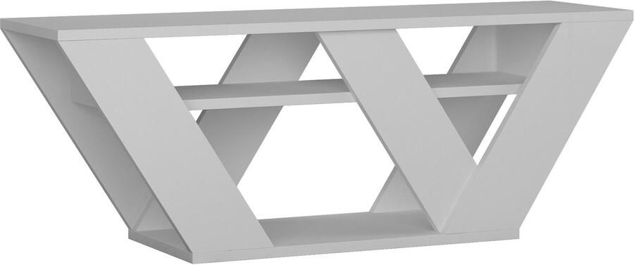 Hocus Picus Moderne TV-Meubel voor Woonkamer – Geschikt voor TV s tot 42 Inch Engineered Wood 110x30x40 cm Makkelijk te Monteren & Schoon te Maken Wit