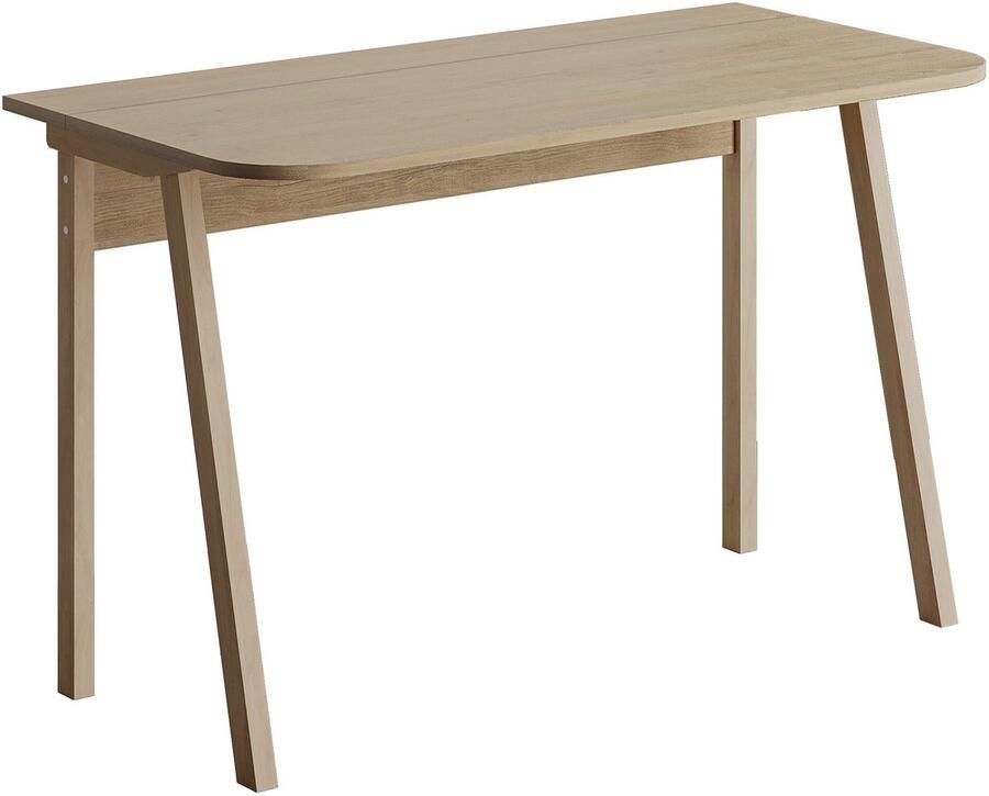 Hocus Picus Schrijfbureau – Compact Computerbureau 120×60×75 cm – Eenvoudig Design & Snelle Montage – Modern Werktafel voor Studenten & Thuiswerken – Eiken