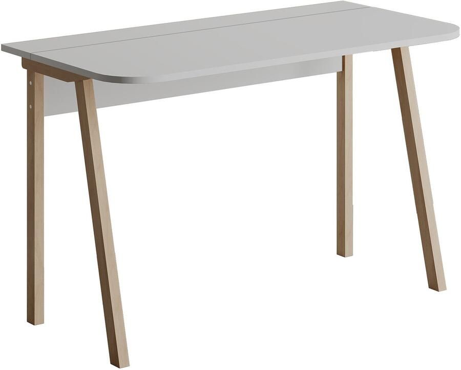 Hocus Picus Schrijftafel & Computertafel – Compacte Werktafel 120×60×75 cm – Modern Bureau voor Studenten Kantoor of Thuiswerk – Eenvoudige Montage – Wit