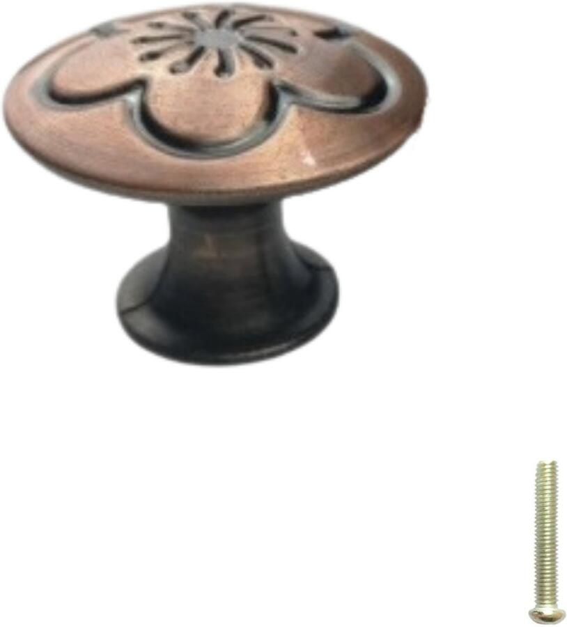 Hoexs Kastknoppen Meubelknoppen brons inclusief bevestigingsbout 3cm Meubelhandvat Landelijke greep Kastknop Industriële Meubelknop Hand Grepen Knop Robuust Deurgreep Staal Metaal Strak Meubelbeslag schuifdeur Handvat Greep