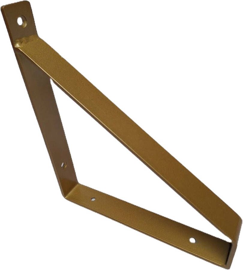 Hoexs Plankdragers Industrieel Goud Voor Plank 20cm Inclusief pluggen en schroeven Metaal Industriële Wandplank
