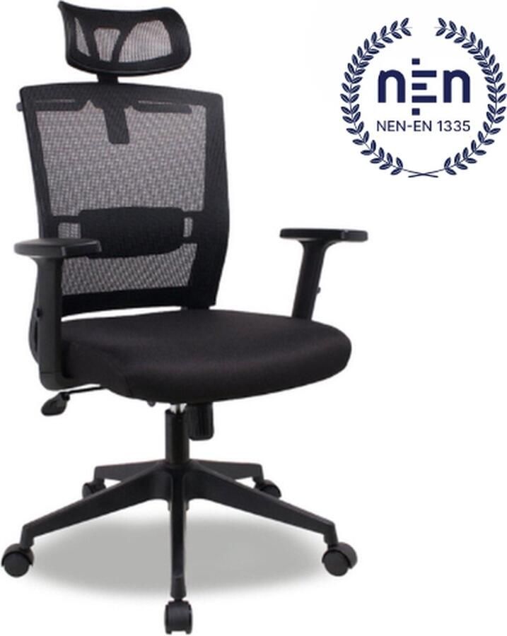 Hofmann Ergonomische Bureaustoel met Hoofdsteun Bureaustoelen voor Volwassenen Office Chair Game Gaming Stoel Kantoorstoel Volledig Verstelbaar