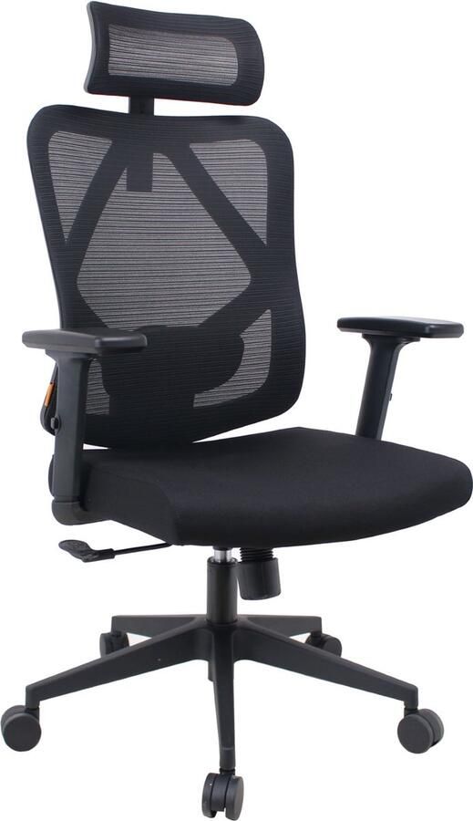 Plaine Ergonomische Bureaustoel met Hoofdsteun Bureaustoelen voor Volwassenen Office Chair Gamestoel Kantoorstoel Volledig Verstelbaar Incl. 3D-verstelbare Armleuningen & Verstelbare Lendensteun Incl. Stille Anti-kras wielen harde zachte vloeren - Foto 4