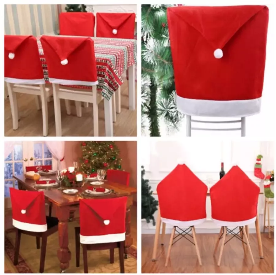 Holly Jolly Christmas collection Kerst Stoelhoezen 2 stuks