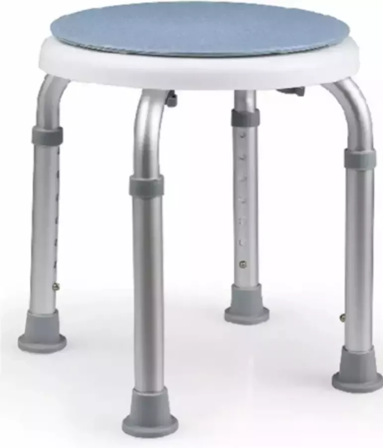 Homager – Draaibare Anti slip kruk – 360 graden draaibaar – Kruk – Verstelbare hoogte – Voor douche en leefruimtes –– Instelbare hoogte Anti slip – 35cm 52cm demonteerbaar