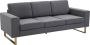 Homcom Bank gestoffeerde 3-zitsbank tv-fauteuil gestoffeerde bank loungebank kussen 833-519 - Thumbnail 2