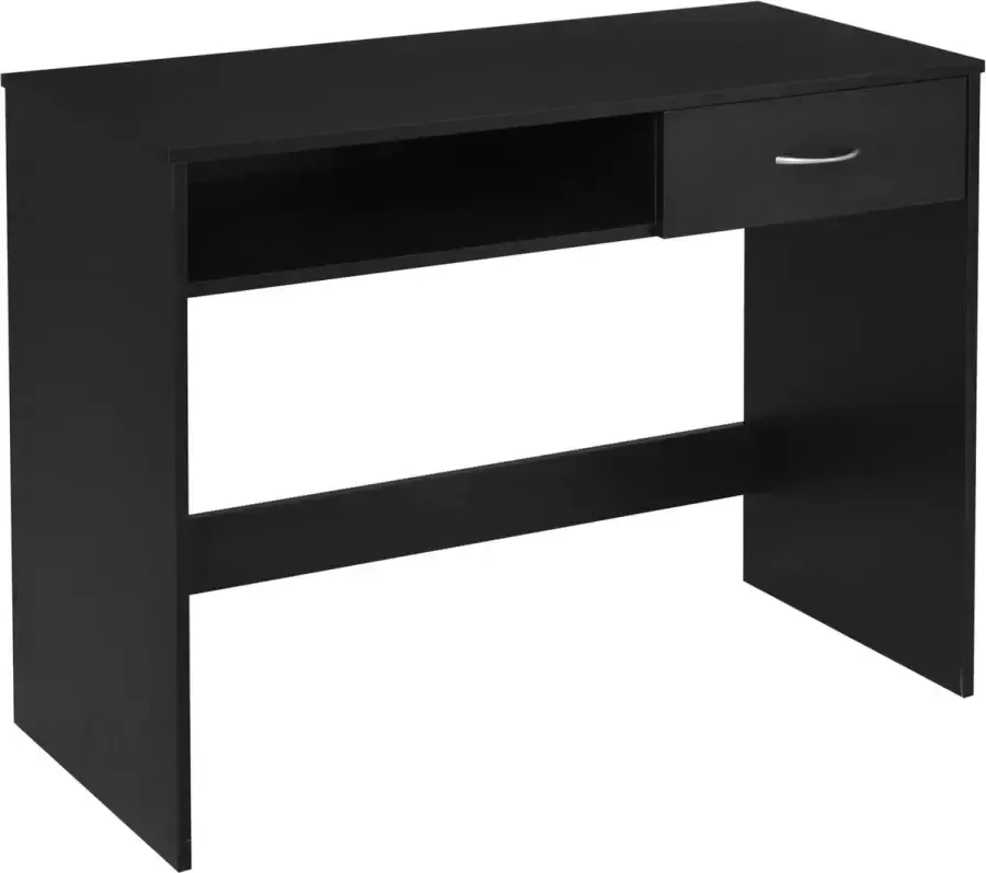 Homcom Bureau bureautafel met lade grote opbergruimte E1 spaanplaat zwart 836-265