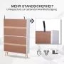 Homcom Dressoir kast buffet keukenkast 8 vakken grenen hout wit 836-113 - Thumbnail 2