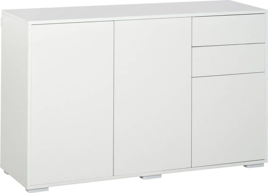 Homcom Dressoir keukenkast 2 lades 3 deuren woonkamer badkamer 838-077