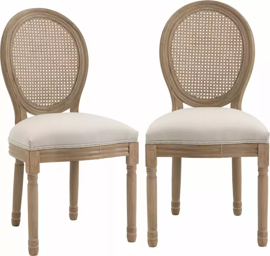 Homcom Eetkamerstoelen set van 2 835-523