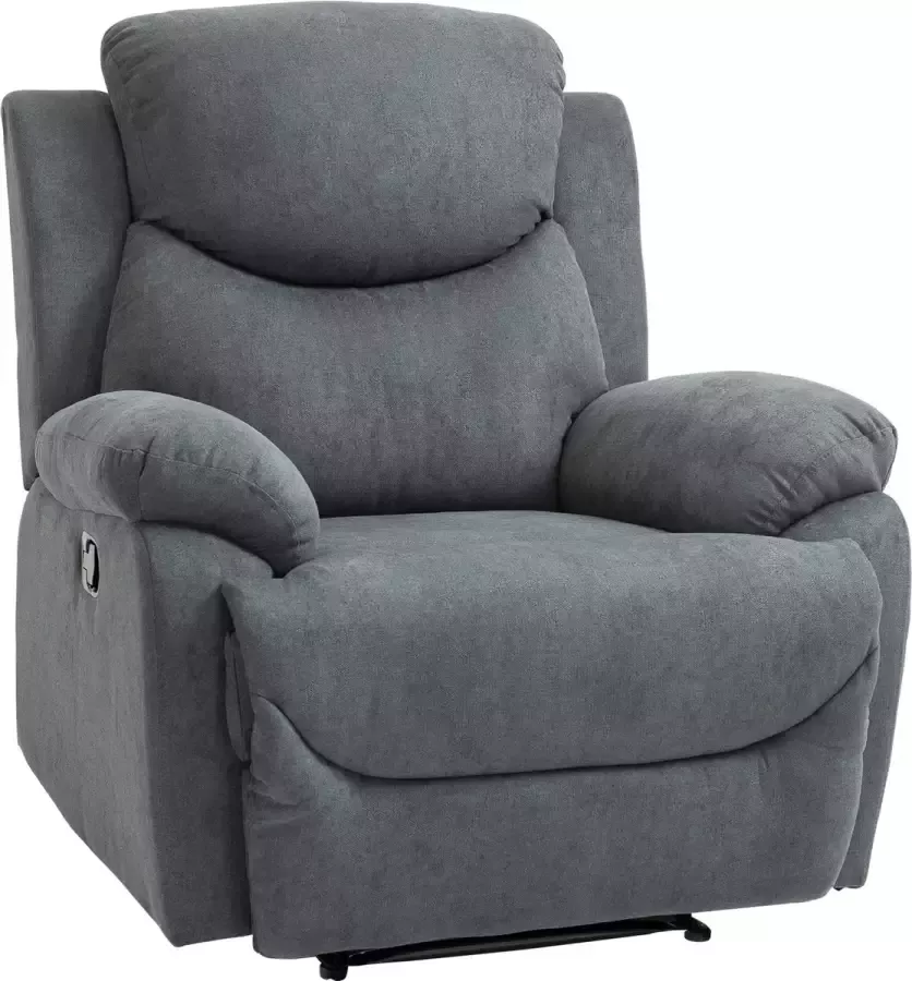 Homcom Fauteuil kan 150 ° worden gekanteld enkele bank fauteuil tv-stoel linnen 833-852