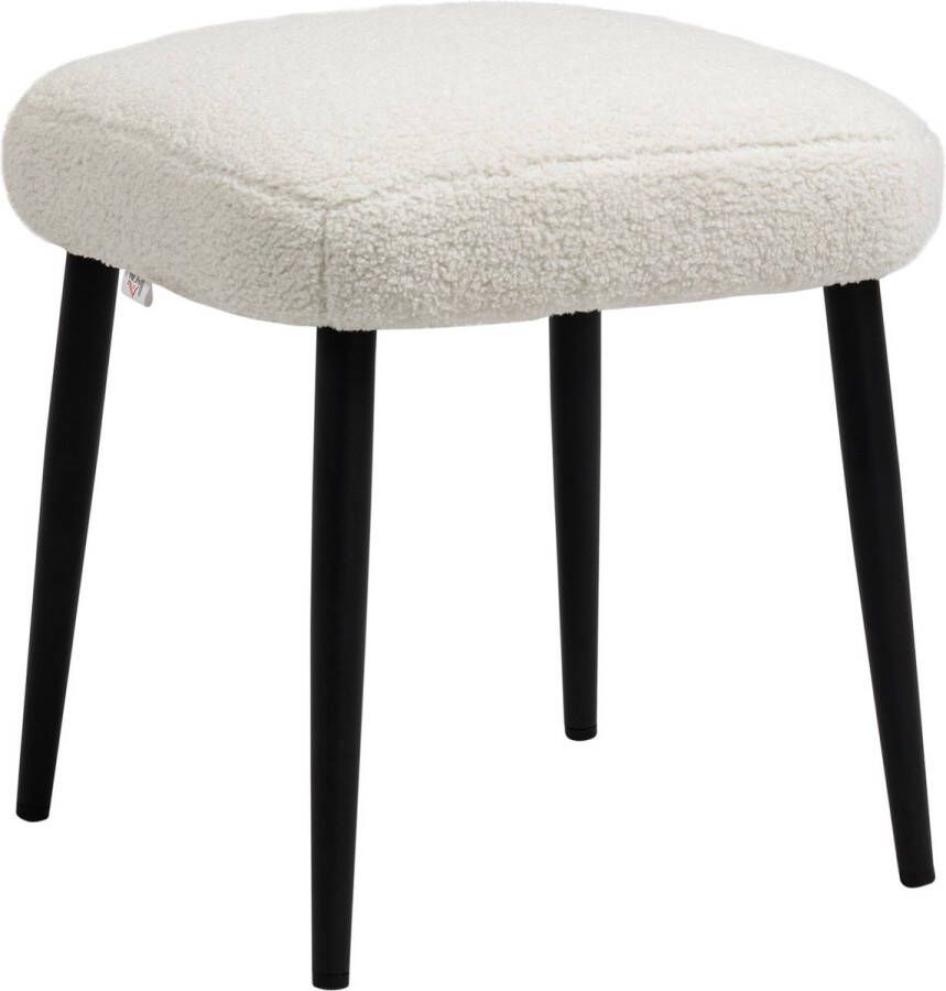 Homcom hocker polyester 42L x 42B x 47H cm cremewit - Foto 2