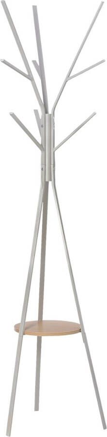 Homcom Garderobestandaard vrijstaande kapstok kledingrek kapstok hal metaal 2 kleuren 831-174