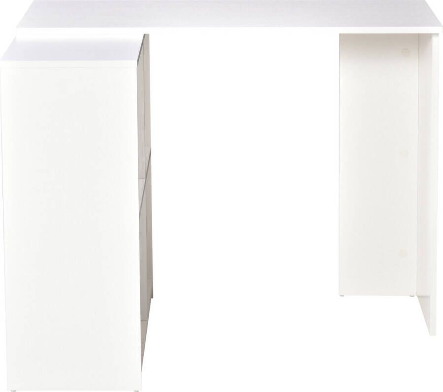 Homcom Hoekbureau L-vormig bureau computerbureau opbergvak kantoor 836-462