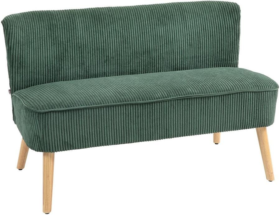 Homcom 2-Zitsbank Duurzaam Gestoffeerd max. stabiliteit