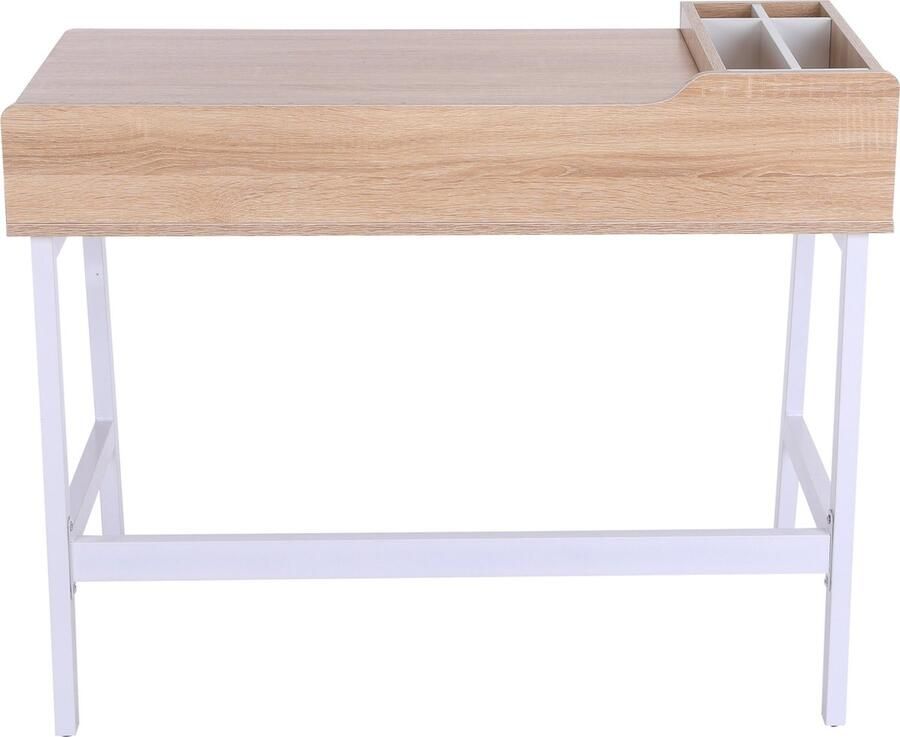 Homcom Bureau bureautafel veelzijdig in gebruik met een breed tafelblad 833-408