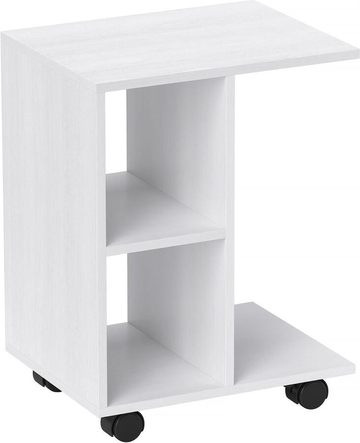 Homcom Bijzettafel Spaanplaat 45L x 35B x 58H cm Wit