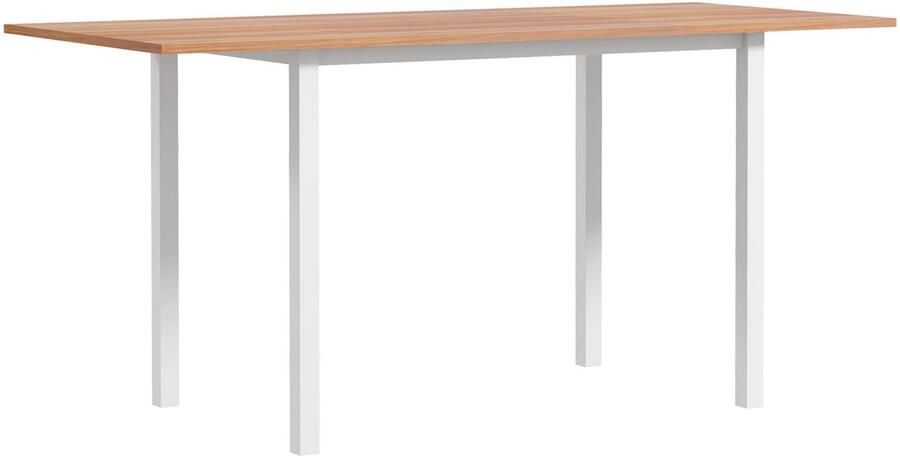 Homcom eettafel uitbreidbaar MDF staal bruin