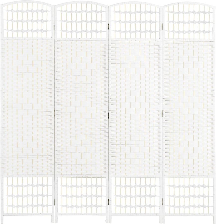 Homcom -Kamerverdeler-160x1.5x170cm-Hout-Wit