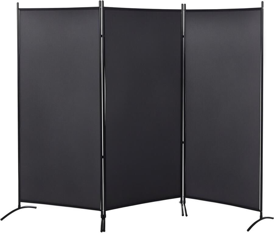 Homcom -kamerverdeler-253x50x182cm-polyester-donkergrijs