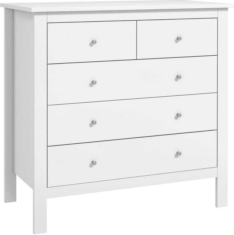 Homcom Ladekast MDF Spaanplaat 79L x 39 5B x 80 5H cm Wit