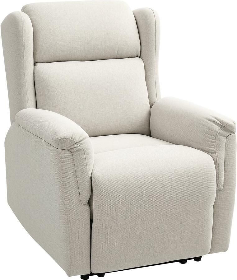 Homcom Relaxfauteuil met ligfunctie Beige