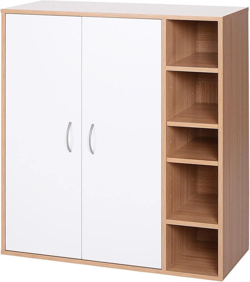 Homcom RoyaLuxe Kast Kastje Dressoir Boekenkast Dressoir Kasten Dressoirs Garderobekast Garderoberek Speelgoed Speelgoedkast Opberg Kast OpbergKasten Organizer Woonkamer Kast Woonkamerkast