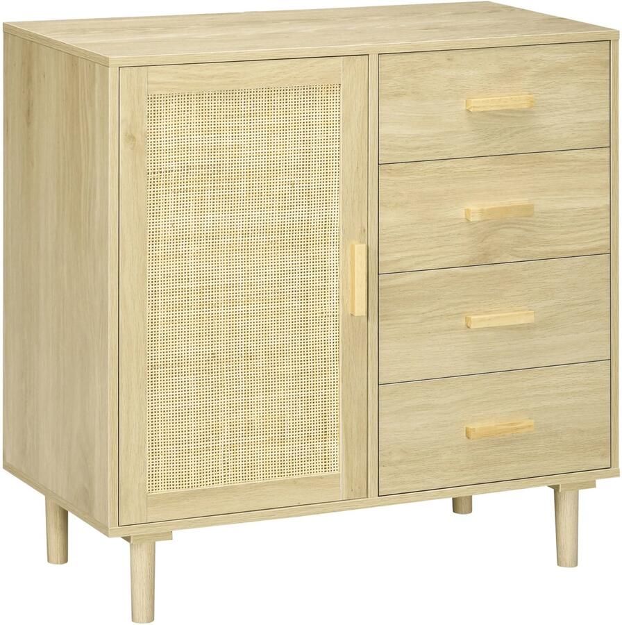 Homcom RoyaLuxe Kast Kastje Ladekast- Ladenkast Ladekasten Ladekastje Dressoir Boekenkast Dressoir Kasten Dressoirs Garderobekast Garderoberek Opberg Kast OpbergKasten Organizer Woonkamer Kast Woonkamerkast