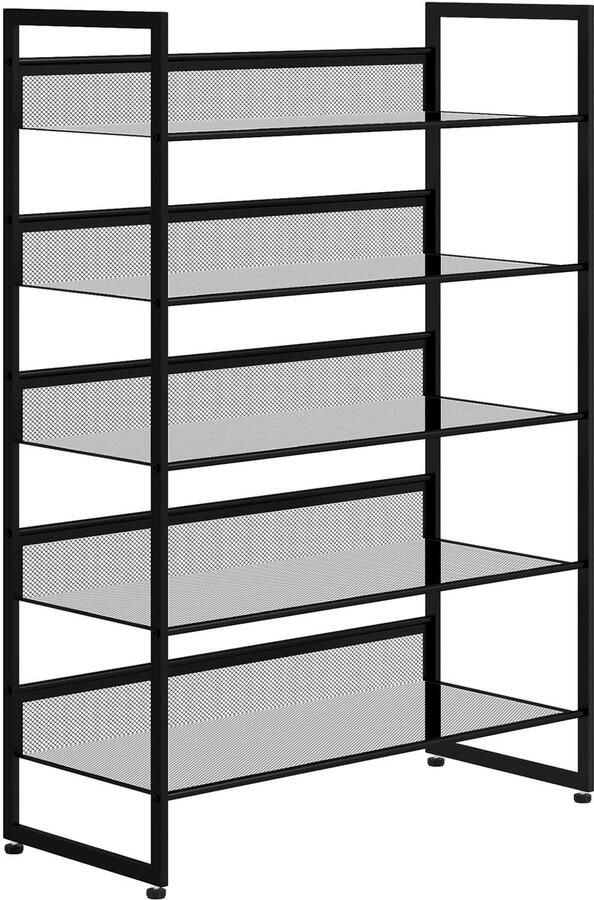 Homcom Schoenenrek Staal 72L x 30B x 102H cm Zwart