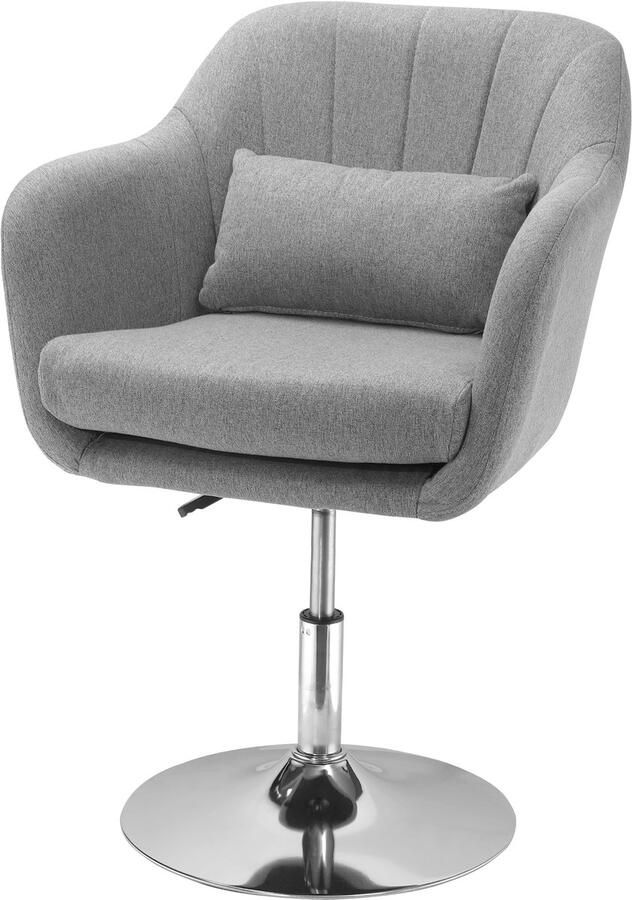 Homcom -Sessel-Polyester-60B x 60T x 79-91H cm-Grau