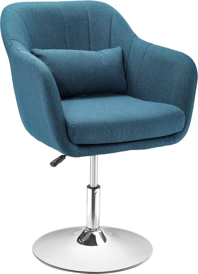 Homcom -Sessel-Polyester-60B x 60T x 79-91H cm-Hellblau