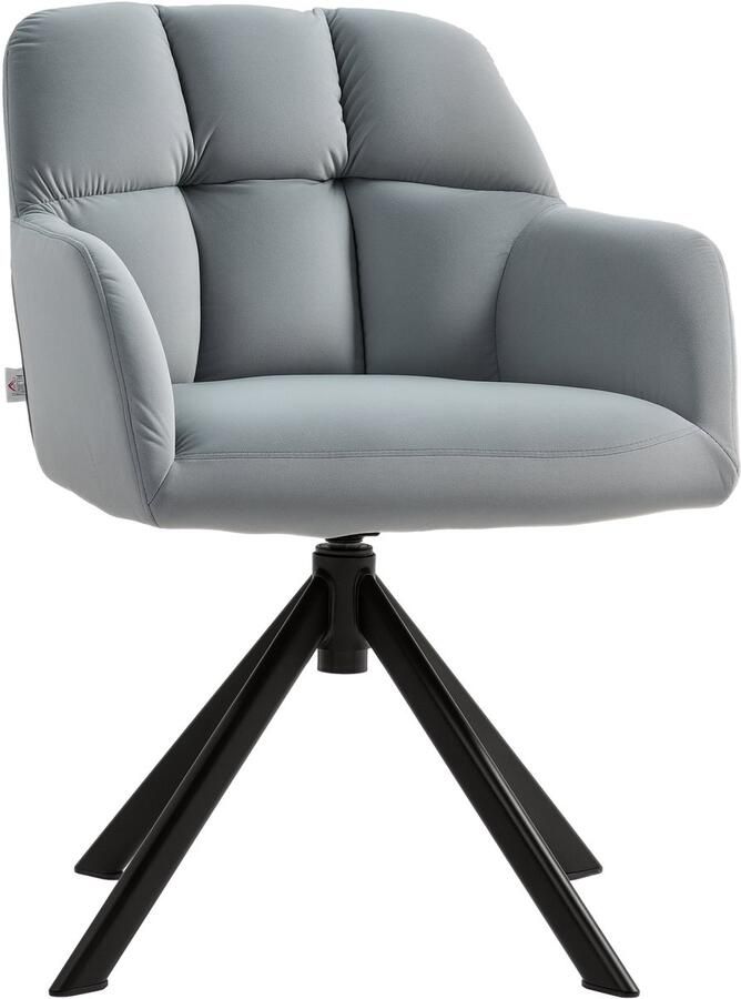 Homcom -Sessel-Polyester Metall-58 5L x 59B x 78 5H cm-Grau