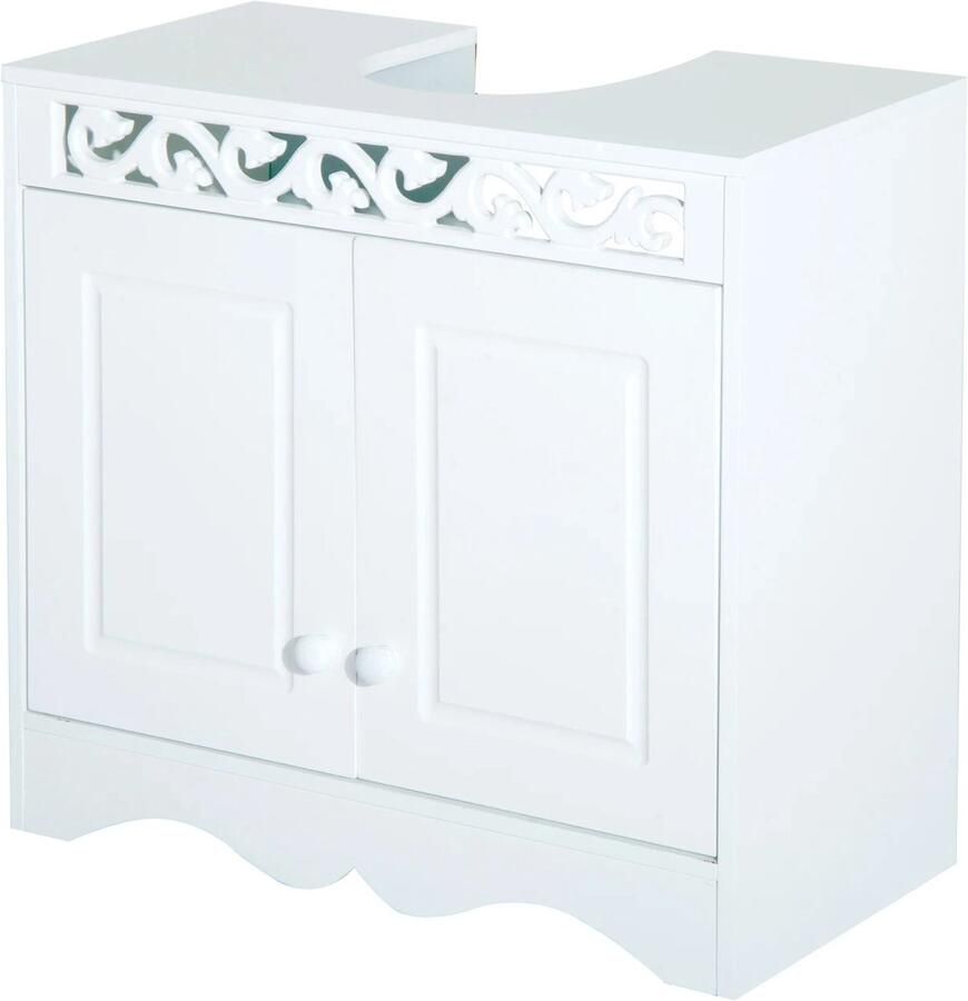 Homcom VidaLuxe Badkamerkast Badkamer Kast Badkamer Kastje Kasten Kastje Badkamerkastje Badkamer Kastje Kast Badkamer Wit Badkamerkast Badkamer Accessoires Badkamermeubel Badkamermeubels