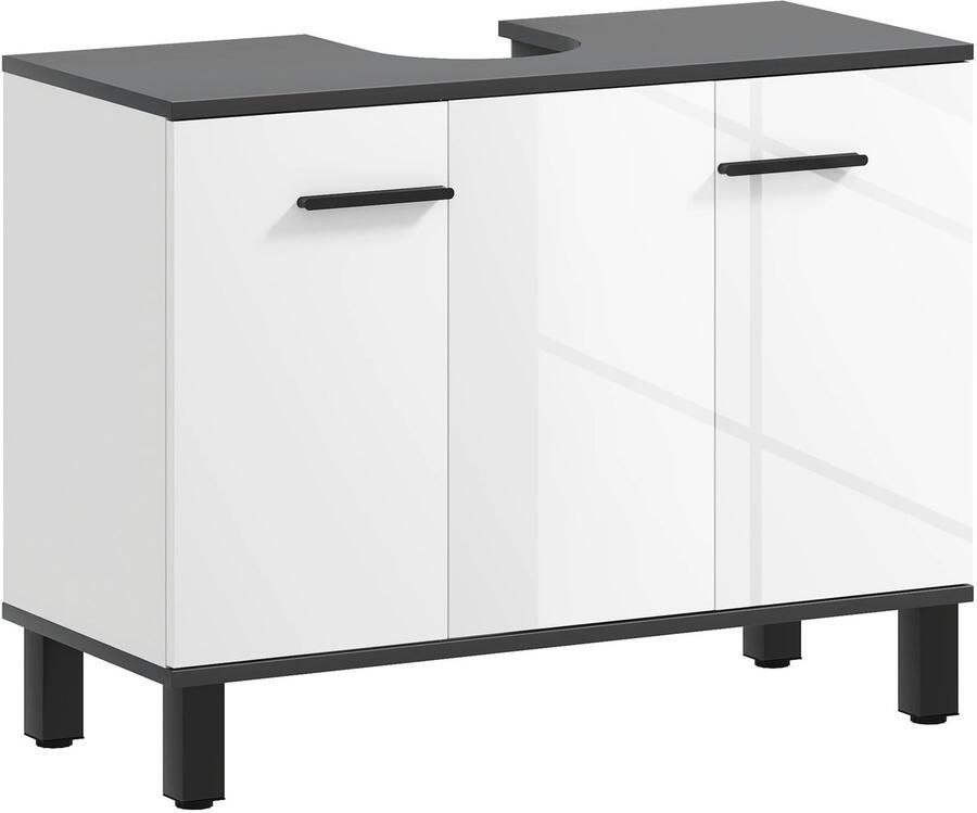 Homcom VidaLuxe Badkamerkast Badkamer Kast Badkamer Kastje Kasten Kastje Badkamerkastje Badkamer Kastje Kast Badkamer Wit Badkamerkast Badkamer Accessoires Badkamermeubel Badkamermeubels