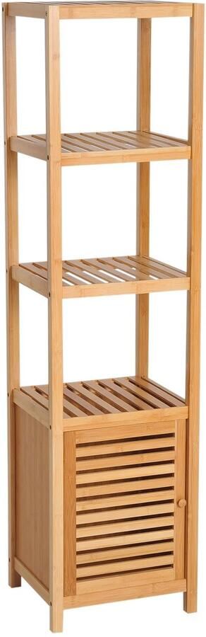 Homcom VidaLuxe Badkamerkast Bamboe Badkamer Kast Badkamer Kastje Kasten Kastje Badkamerkastje Badkamer Kastje Kast Badkamer Badkamerkast Badkamer Accessoires Badkamermeubel Badkamermeubels