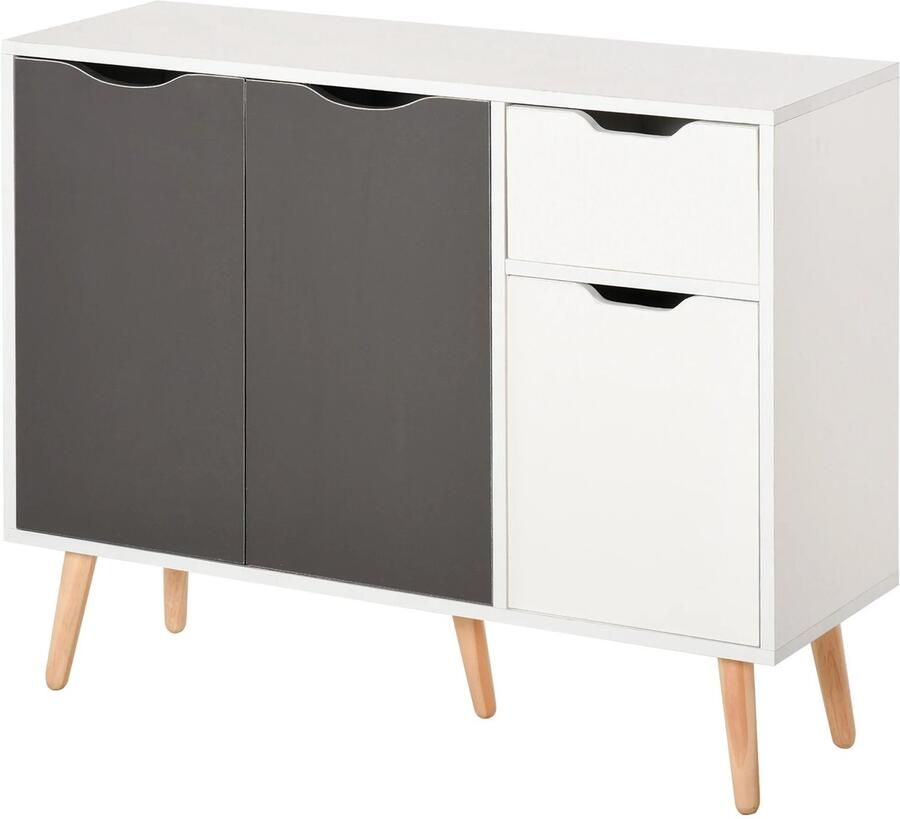 Homcom VidaLuxe Dressoir Boekenkast Garderobe Kast Woonkamer Archiefkast Opbergkast Opbergkasten Binnen Opbergkast Kast Kastje Opberg Kast Opbergkastje Organizer Organizers Opbergrek Opberg Rek Meubel Woonkamer Meubel