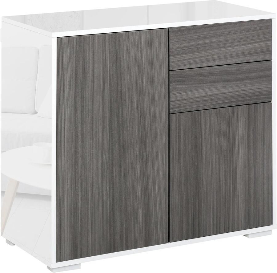 Homcom VidaLuxe Keukenkast Keukenkastje Dressoir Kasten Dressoir Dressoirs Keukenkast Voor Magnetron Keuken Kast Keuken Kast Opbergkasten Opbergrek