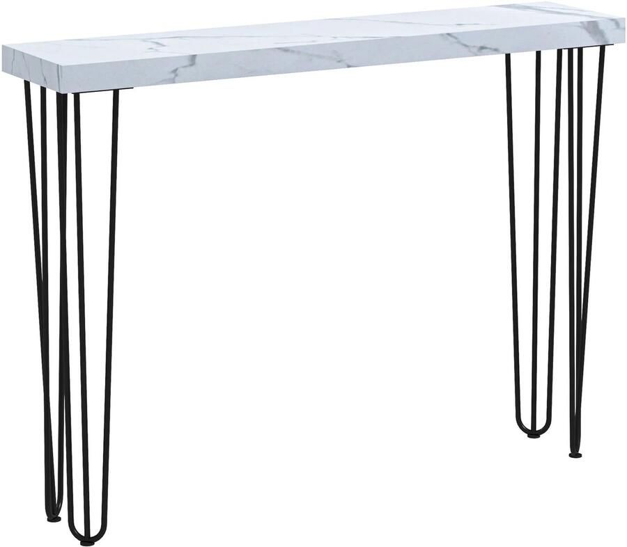 Homcom VidaLuxe Moderne Smalle Consoletafel Smalle Consoletafel Bijzettafel Bijzettafels Bijzettafeltjes Woonkamer Bijzettafel Bank Entree Tafel Tafeltje Side Table Sidetable