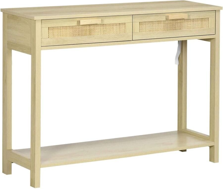 Homcom VidaLuxe Smalle Consoletafel Bijzettafel Bijzettafels Bijzettafeltjes Woonkamer Bijzettafel Bank Entree Tafel Tafeltje Side Table Sidetable